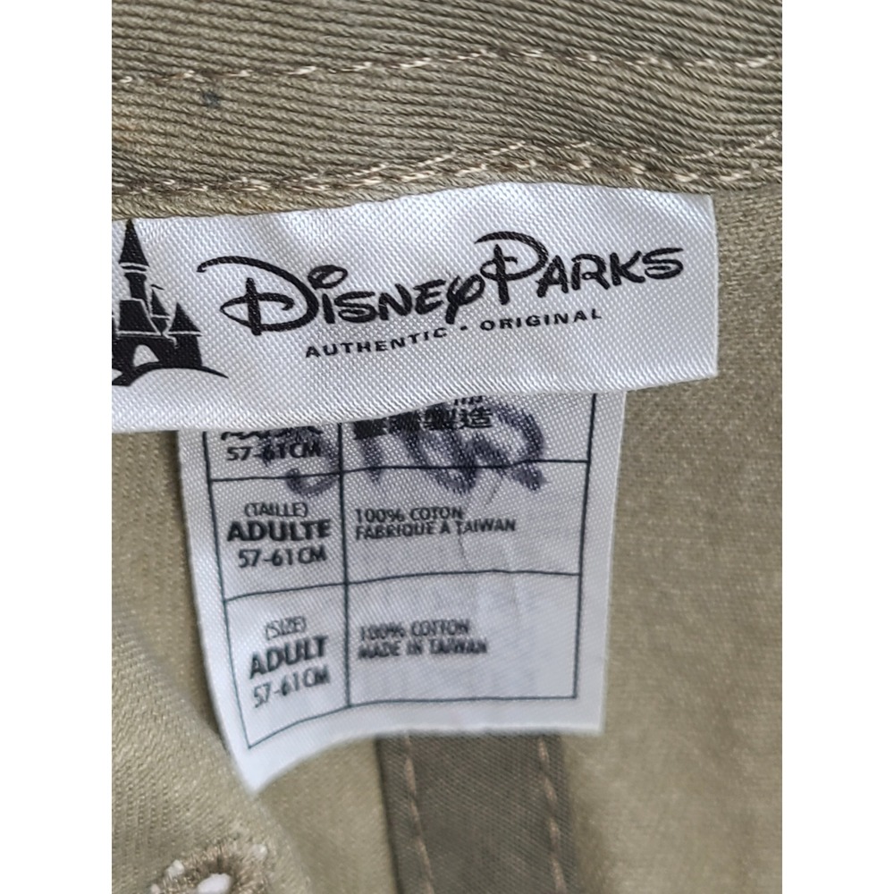 Disney Parks Mickey Mouse Distressed Dad Hat Khaki Tan Adjustable Cotton Cap - Picture 4 of 5